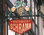 Aussteckerschilder Weinhaus&nbsp;Schramm,&nbsp;Uelzen